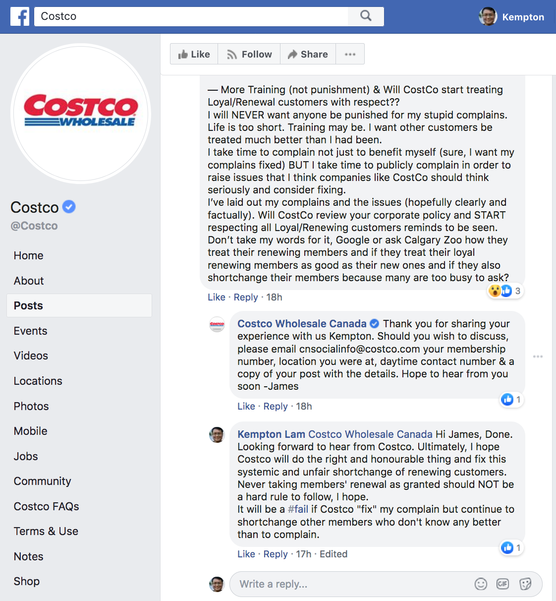 20191106 Why does Costco shortchange loyal renewing customers? - Pix 02